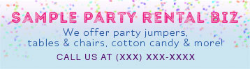 kids party table and chairs for rent